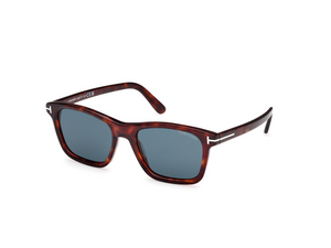 54V - Red Havana with Blue Lenses