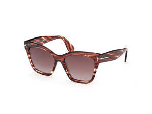 55T - Colored Havana with Gradient Bordeaux Lenses