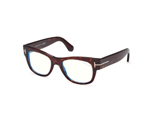 052 - Dark Havana with Clear Lenses
