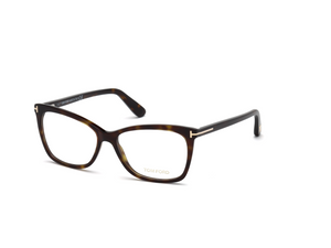 052 - Dark Havana with Clear Lenses