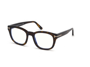 052 - Dark Havana with Clear Lenses