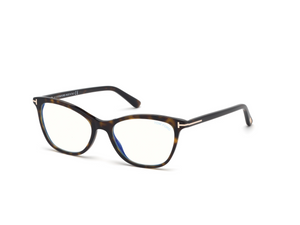 052 - Dark Havana with Clear Lenses