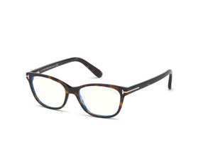052 - Dark Havana with Clear Lenses