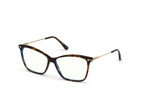 052 - Dark Havana with Clear Lenses