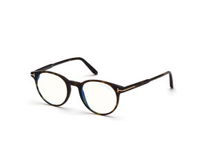 052 - Dark Havana with Clear Lenses