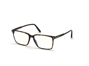 052 - Dark Havana with Clear Lenses