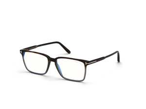 056 - Havana Gradient with Clear Lenses
