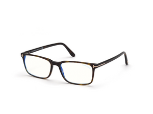 052 - Dark Havana with Clear Lenses