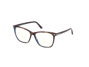052 - Dark Havana with Clear Lenses