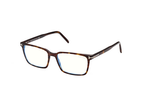 052 - Dark Havana with Clear Lenses
