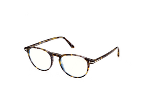 055 - Coloured Havana with Clear Lenses