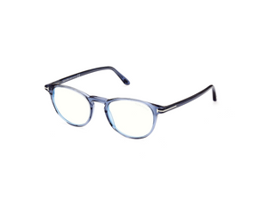090 - Shiny Light Blue with Clear Lenses