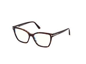 052 - Dark Havana with Clear Lenses