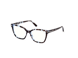 055 - Colored Havana with Clear Lenses
