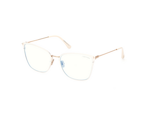 025 - Shiny Ivory with Clear Lenses