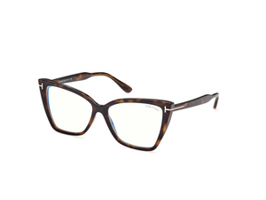 052 - Dark Havana with Clear Lenses