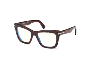 052 - Dark Havana with Clear Lenses