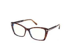 052 - Dark Havana with Clear Lenses