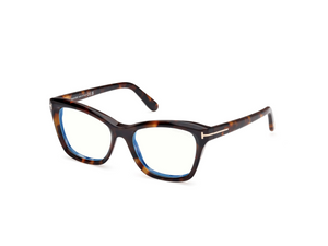052 - Dark Havana with Clear Lenses