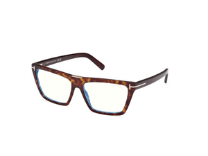 052 - Dark Havana with Clear Lenses