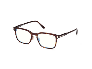 052 - Dark Havana with Clear Lenses