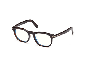 052 - Dark Havana with Clear Lenses
