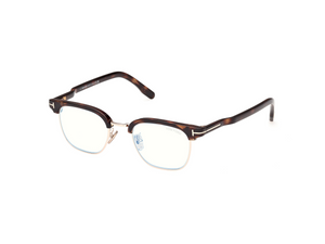 052 - Dark Havana with Clear Lenses