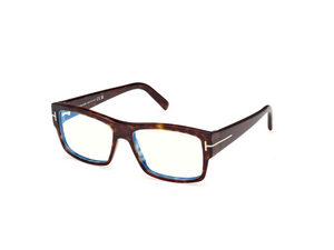 052 - Dark Havana with Clear Lenses