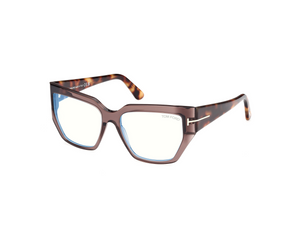 048 - Shiny Dark Brown with Clear Lenses