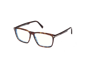052 - Dark Havana with Clear Lenses