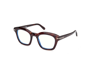 052 - Dark Havana with Clear Lenses