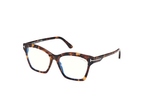 052 - Dark Havana with Clear Lenses