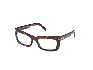 052 - Dark Havana with Clear Lenses