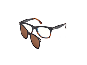 005 - Black Havana with Clear Lenses