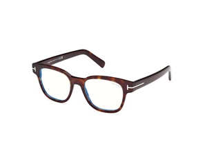 052 - Dark Havana with Clear Lenses