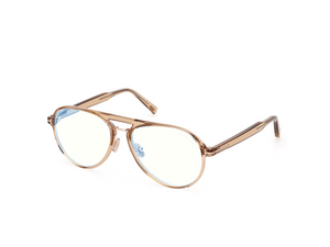045 - Shiny Light Brown Clear Lenses