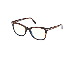 052 - Dark Havana with Clear Lenses