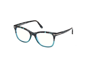055 - Havana Gradient with Clear Lenses