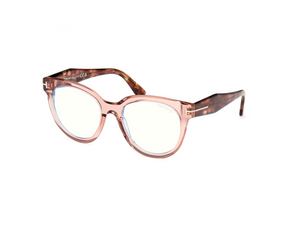 072 - Shiny Light Pink with Clear Lenses