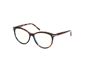 052 - Dark Havana with Clear Lenses