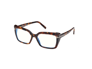 052 - Dark Havana with Clear Lenses