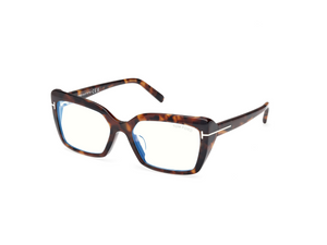052 - Dark Havana with Clear Lenses