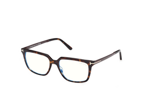052 - Dark Havana with Clear Lenses
