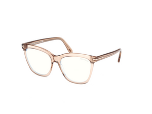045 - Shiny Light Brown with Clear Lenses
