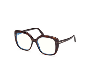 052 - Dark Havana with Clear Lenses