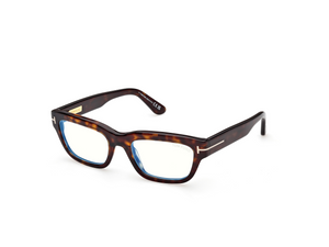 052 - Dark Havana with Clear Lenses