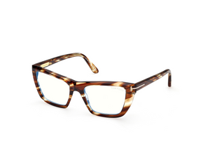 055 - Colored Havana with Clear Lenses