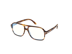 055 - Colored Havana with Clear Lenses