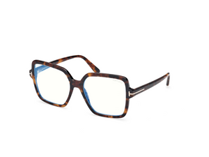 052 - Dark Havana with Clear Lenses