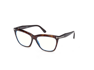 052 - Dark Havana with Clear Lenses